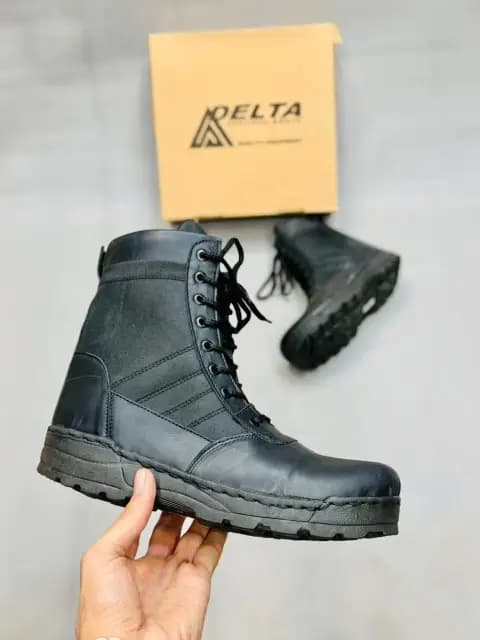 Men's Military Style Knee High Boots
