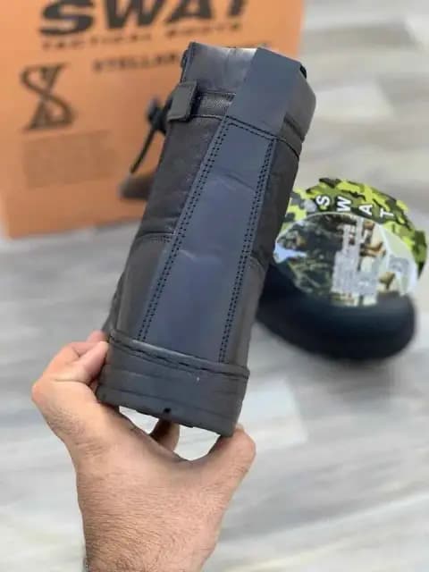 Men's SWAT Tactical Knee High Boots - Black
